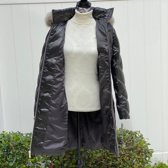 🔥SALE!🔥 Michael Kors Faux-Fur-Trim Hooded Down Puffer Coat Women's Size XS - Picture 12 of 15